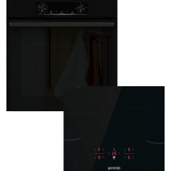 Gorenje BOP6737E02BK + GI601FMC Φούρνος άνω Πάγκου 77lt με Επαγωγικές Εστίες Π59.5εκ. Μαύρος